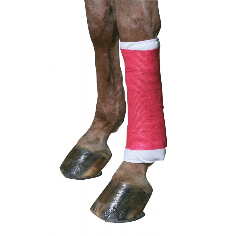 EquiLastic zelfhechtende bandage, rood, 10cm breed - 1694